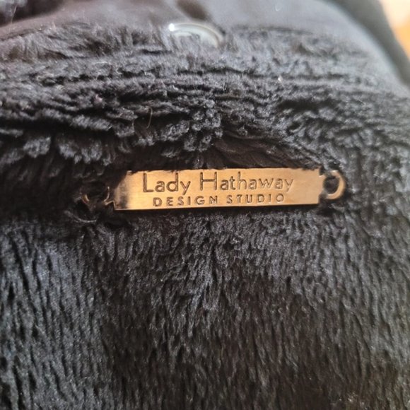 Vintage Lady Hathaway Faux Fur Detachable Gilet Coat - Size M - Picture 9 of 12